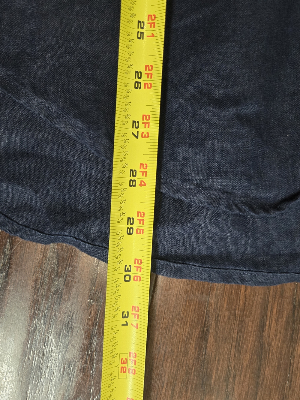 Quince European Linen Navy Button Down Shirt Coastal Minimalist Old Money Size L - Picture 10 of 12